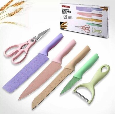 Multipurpose Multi Colour Knife Set